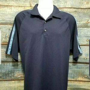 Nike Golf Mens Polo Shirt XL Dri-Fit Blue